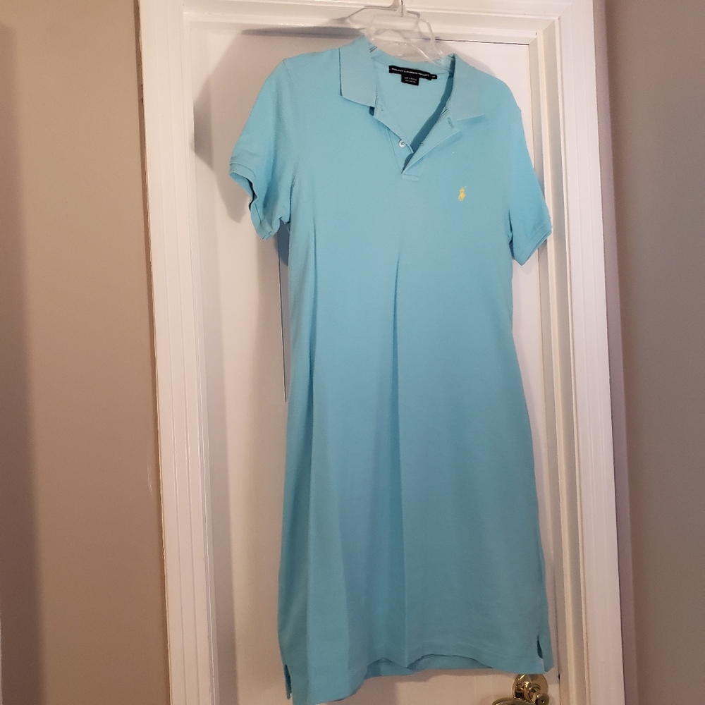 Aqua blue Ralph Lauren polo dress